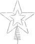 EMOS Standard LED Christmas Star, 28,5 cm, indoor and outdoor, cold white - Christmas Lights