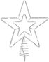 EMOS Štandard LED spojovacia vianočná hviezda, 28,5 cm, vonkajšia aj vnútorná, studená biela - Vianočné osvetlenie