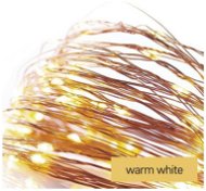 EMOS LED Christmas Nano Chain Copper, 0,9m, 2x AA, Indoor, Warm White, Timer - Light Chain