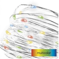 Svetelná reťaz EMOS LED vianočná nano reťaz, 1,9 m, 2× AA, vnútorná, multicolor, časovač - Světelný řetěz