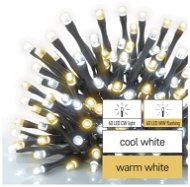 EMOS LED-Weihnachtslichterkette pulsierend, 12 m, innen und außen, warm/kaltweiß, Timer - Lichterkette