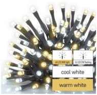 EMOS LED karácsonyi fényfüzér, villogó, 8 m, kültéri és beltéri, meleg/hideg fehér, időzítő - Fényfüzér