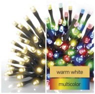 EMOS LED vánoční řetěz 2v1, 10 m, venkovní i vnitřní, teplá bílá/multicolor, programy - Světelný řetěz