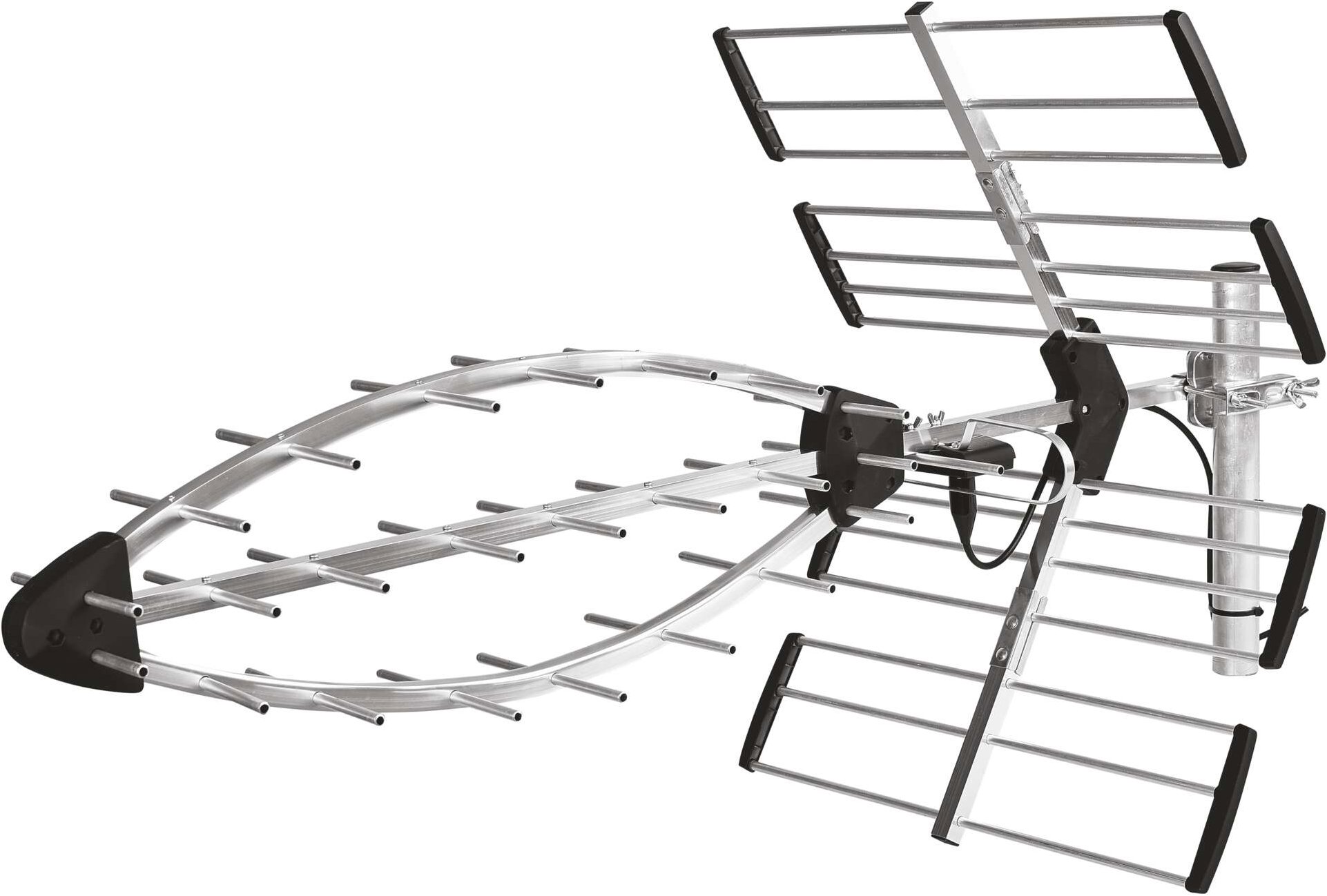 EMOS kültéri antenna EM-P129, PROFI, 0-200 km, DVB-T2, LTE/4G/5G szűrő