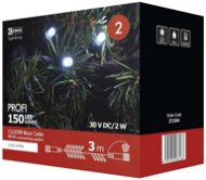 EMOS Profi LED összekötő lánc fekete - sündisznó, 3m, hideg fehér - Karácsonyi fényfüzér