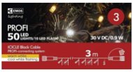 EMOS Profi LED spojovacia reťaz blikajúca – cencúle, 3 m, teplá/studená biela - Vianočná reťaz