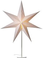 EMOS Svietnik na žiarovku E14 biely s papierovou hviezdou, 45 × 67 cm, vnútorný - Vianočné osvetlenie