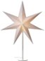 EMOS Candlestick for E14 Bulb White with Paper Star, 45 × 67cm, Indoor - Christmas Lights