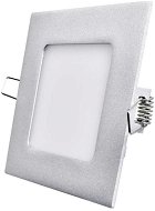 EMOS LED panel 120×120, čtvercový vestavný stříbrný, 6W neutrální bílá - LED panel