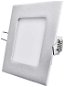 EMOS LED panel 120 × 120, négyzet alakú beépített ezüst, 6W semleges fehér - LED panel