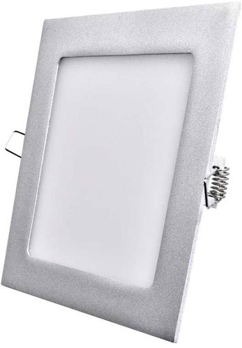 EMOS LED Panel 170×170, Square, Built-In, Silver, 12W, Neutral White - LED Panel - Main image