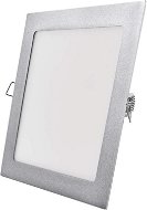 EMOS LED panel 225 × 225, štvorcový vstavaný strieborný, 18 W neutrálna biela - LED panel