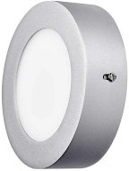 EMOS LED Panel, 120mm, Round, Surface-Mounted, Silver, 6W, Neutral White - LED Panel