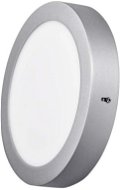 EMOS LED Panel, 224mm, Round, Surface-Mounted, Silver, 18W, Neutral White - LED Panel