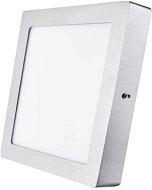 EMOS LED panel 224 × 224, štvorcový prisadený strieborný, 18 W neutrálna biela - LED panel