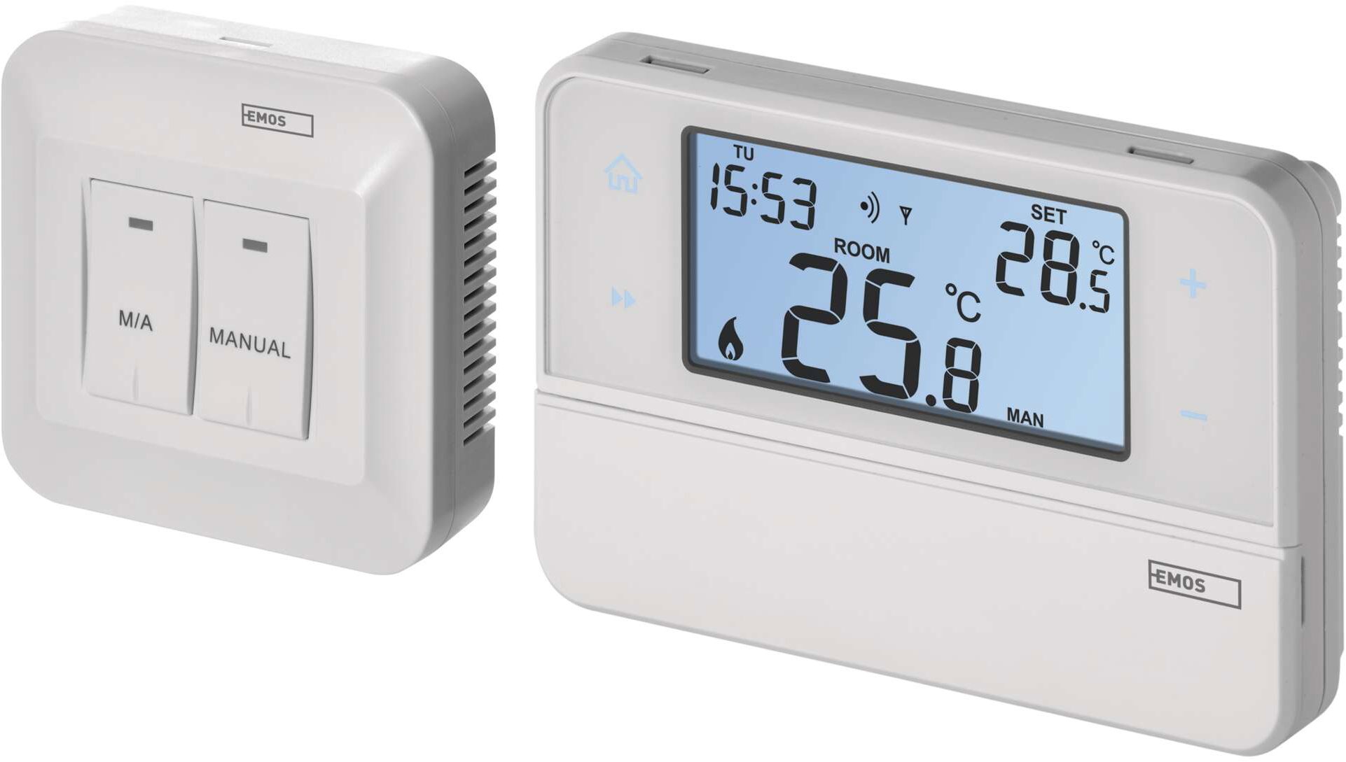 EMOS vezeték nélküli szobatermosztát OpenTherm P5616OT kommunikációval