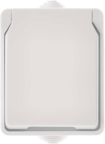 EMOS Wall Socket, White, IP54 - Socket - Main image