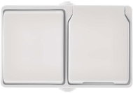 EMOS Socket + Switch Combination no.6, Wall-mounted, IP44, White - Socket