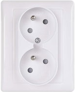 EMOS Double Socket, White - Socket
