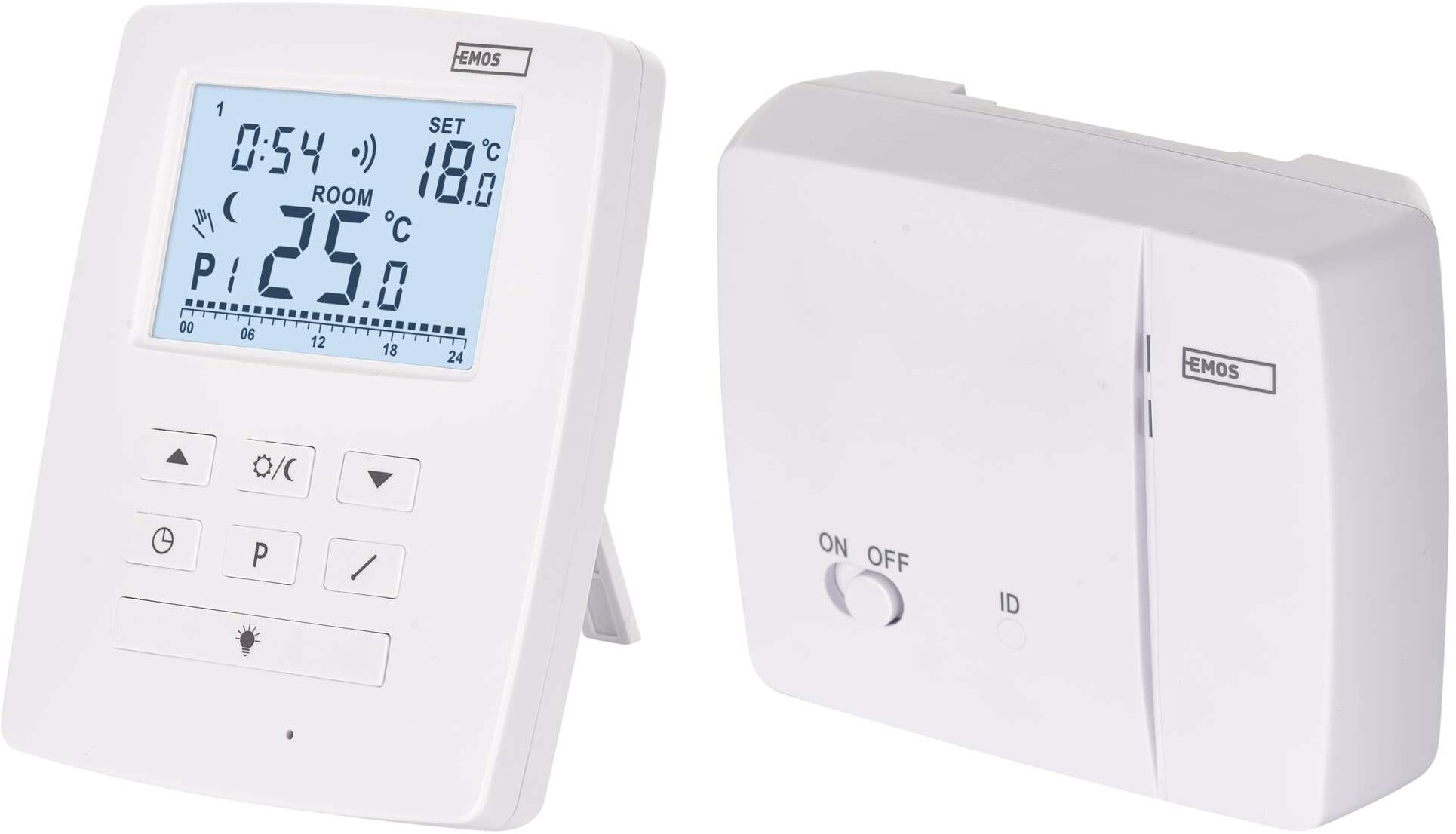 EMOS OpenTherm szobatermosztát kommunikációval, vezeték nélküli, P5611OT