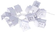EMOS LED garlands - wooden houses, 2x AA, warm white, timer - Christmas Lights