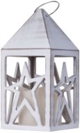 EMOS LED Dekoration - Laterne mit einem Stern, 3xAAA, warmes Weiss, Timer - Weihnachtsbeleuchtung