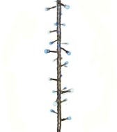 EMOS 40 LED-Weihnachtslichterkette - Kugeln, 4 m, blau / weiss, Timer - Weihnachtskette