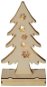 EMOS LED Christmas tree wooden, 2 × AA, warm white, timer - Christmas Lights