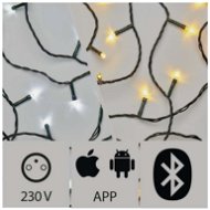 LED-Weihnachtslichterkette mit App-Steuerung, 15 m, für den Außenbereich, kaltweiss / warmweiss - Weihnachtskette