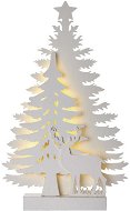 LEDkový vianočný stromček, 23 cm, 2× AA, vnútorný, teplá biela, časovač - Vianočné osvetlenie