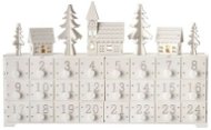 LED - Adventný kalendár, 37 × 23 cm, 2× AA, vnútorný, teplá biela - Vianočné osvetlenie