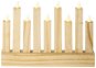 LED Natural Candlestick, 25x16,5cm, 3x AA, Indoor, Warm White - Electric Christmas Candlestick