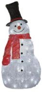 LED Christmas snowman, 61cm, outdoor, cold white, timer - Christmas Lights