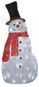 LED karácsonyi hóember, 61 cm, kültéri, hideg fehér, időzítő - Karácsonyi világítás