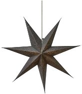 LED Karácsonyi csillag, papír, ezüst, 75 cm - Világító csillag