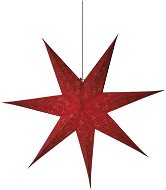 LED - Vianočná hviezda papierová červená, 75cm - Svietiaca hviezda