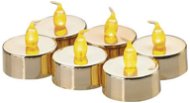 LED Decoration - 6x Golden Candle, 6 x CR2032 - Christmas Lights