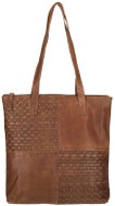 Enrico Benetti Sicily leather shoulder bag cognac - Handbag