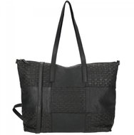Enrico Benetti Sicily leather shopper bag black - Handbag