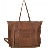 Enrico Benetti Sicily leather shopper bag cognac - Handbag