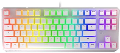 Endorfy Thock TKL Pudding Onyx White Red - US - Gaming Keyboard - Main image