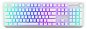 Endorfy Thock Wireless Red Onyx White Pudding - Gaming Keyboard