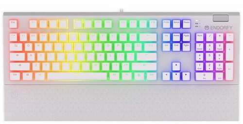 Endorfy Omnis Pudding Onyx White Red, US layout - Gaming-Tastatur - Hauptbild