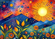 ENJOY Puzzle Rain at sunset 1000 pieces - Jigsaw Puzzle