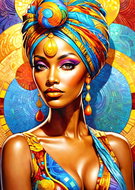 ENJOY Puzzle African Beauty 1000 pieces - Jigsaw Puzzle