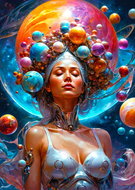 ENJOY Puzzle Space Goddess 1000 pieces - Jigsaw Puzzle