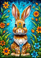 ENJOY Puzzle Garden Rabbit 1000 pieces - Jigsaw Puzzle