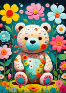 ENJOY Flower Bear Puzzle 1000 pieces - Jigsaw Puzzle