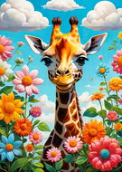 ENJOY Puzzle Cute Giraffe 1000 pieces - Jigsaw Puzzle