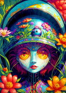 ENJOY Flower Warrior Puzzle 1000 pieces - Jigsaw Puzzle